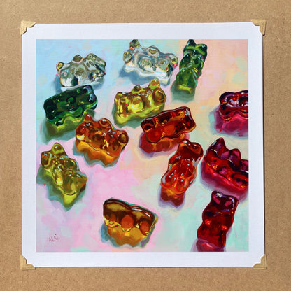 Haribo gummy bears scale - Oil painting Print