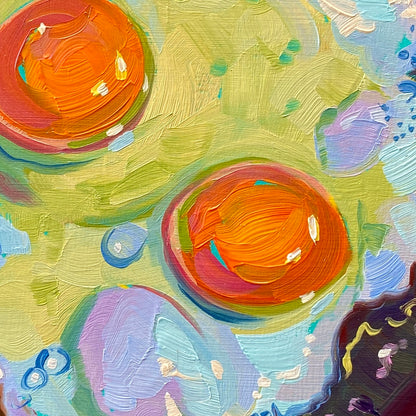 Freír Huevos III Pintura Al Óleo