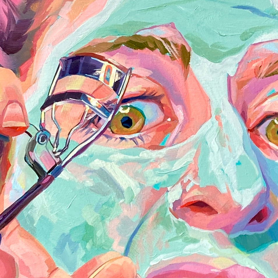 Multiverse of Self Care - Original Oil Painting - 20x20 inches