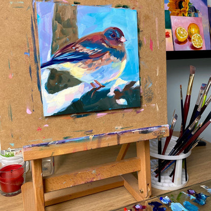 Estudio de aves Pintura al óleo