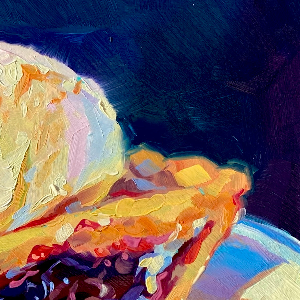 Pastel de arándanos Pintura al óleo