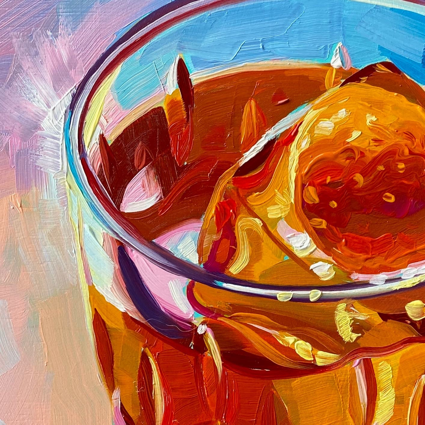 Bebida de fuego Pintura al óleo