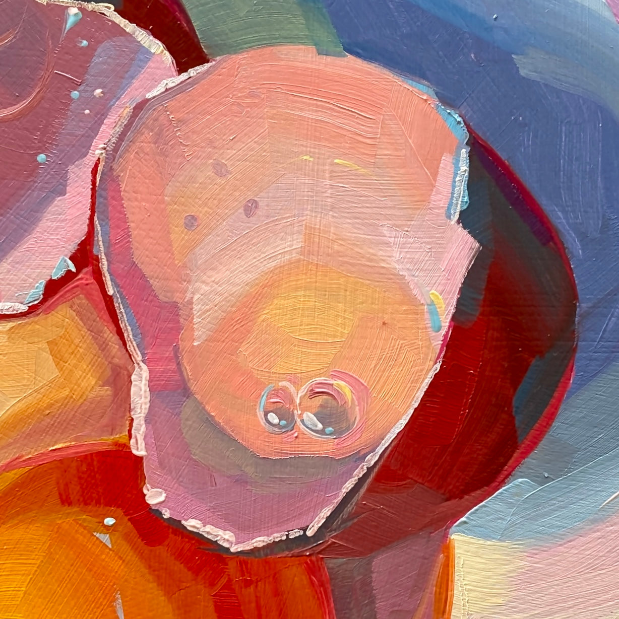 Broken Egg - Original Oil Painting - 8x8 inches