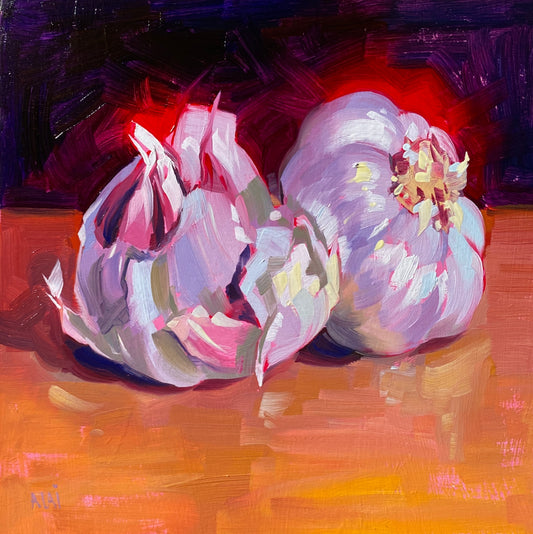 Garlics - Original Oil Painting