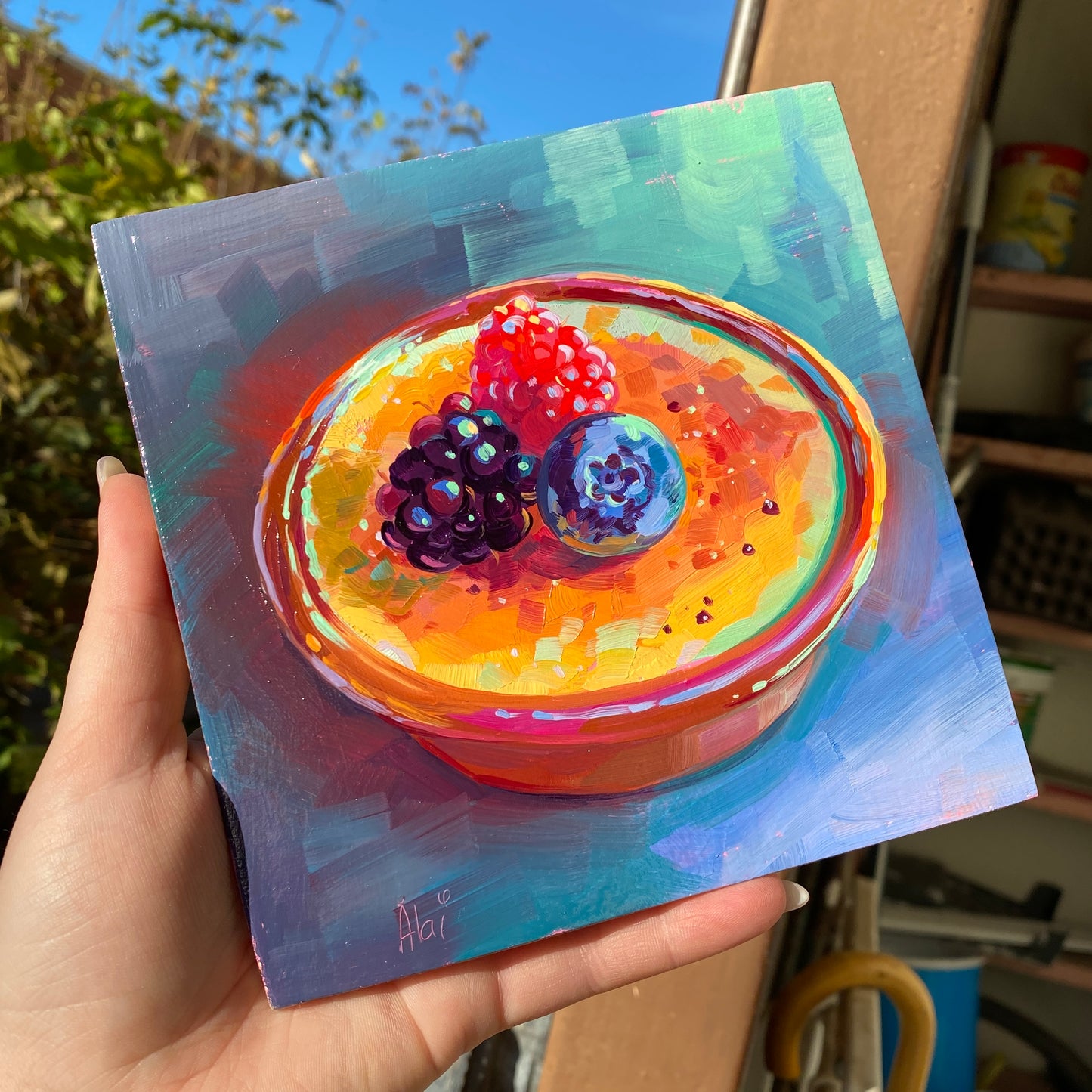Créeme Brûlée - Original Oil Painting - French Dessert Art - 6 inches