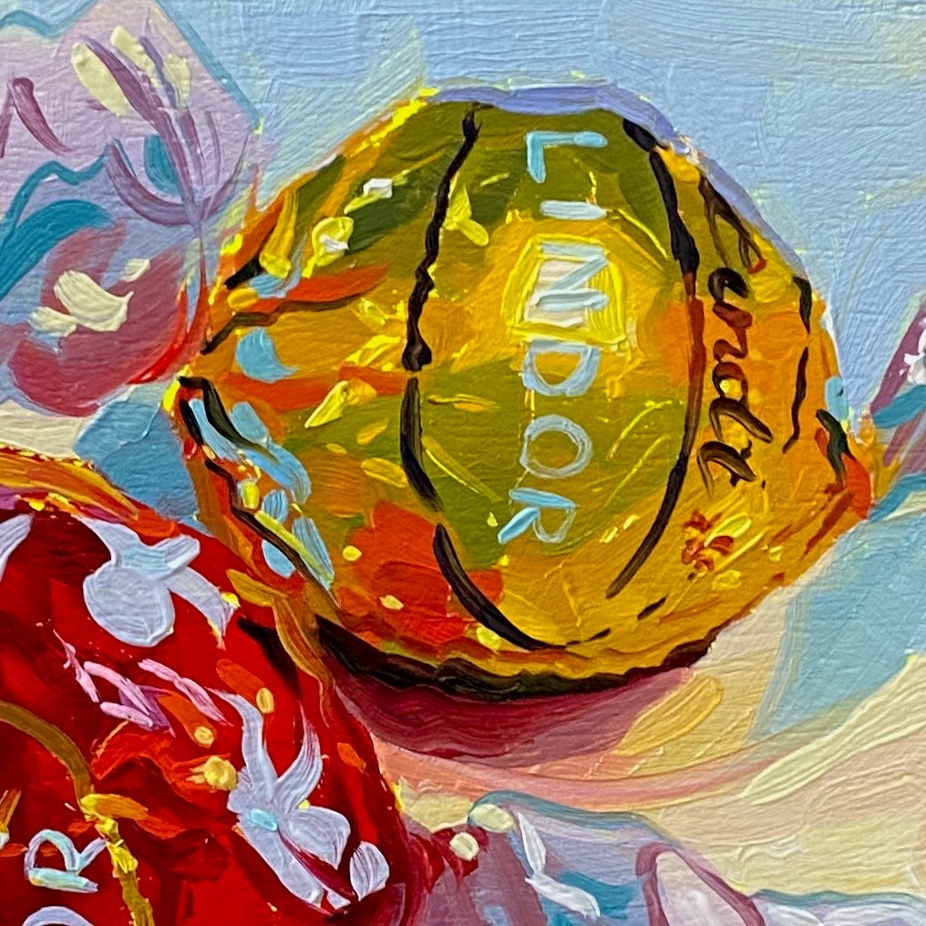 Chocolates Lindt III Pintura al Óleo