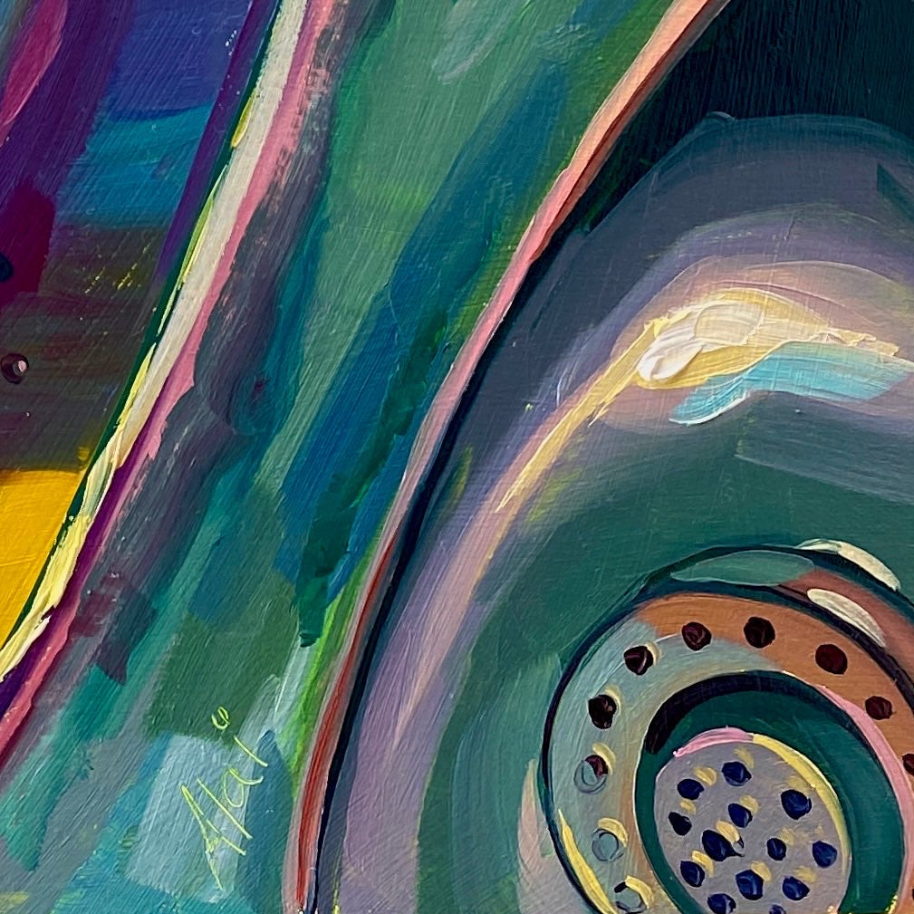 Kitchen Sink VII - Original Oil Painting - 12x12 inches