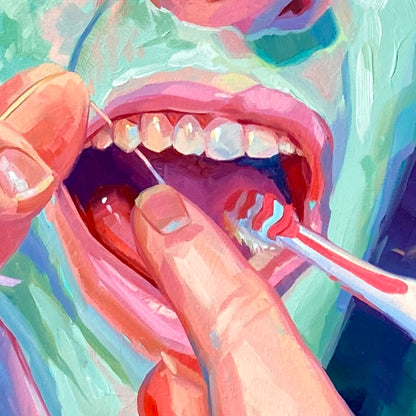 Multiverse of Self Care - Original Oil Painting - 20x20 inches