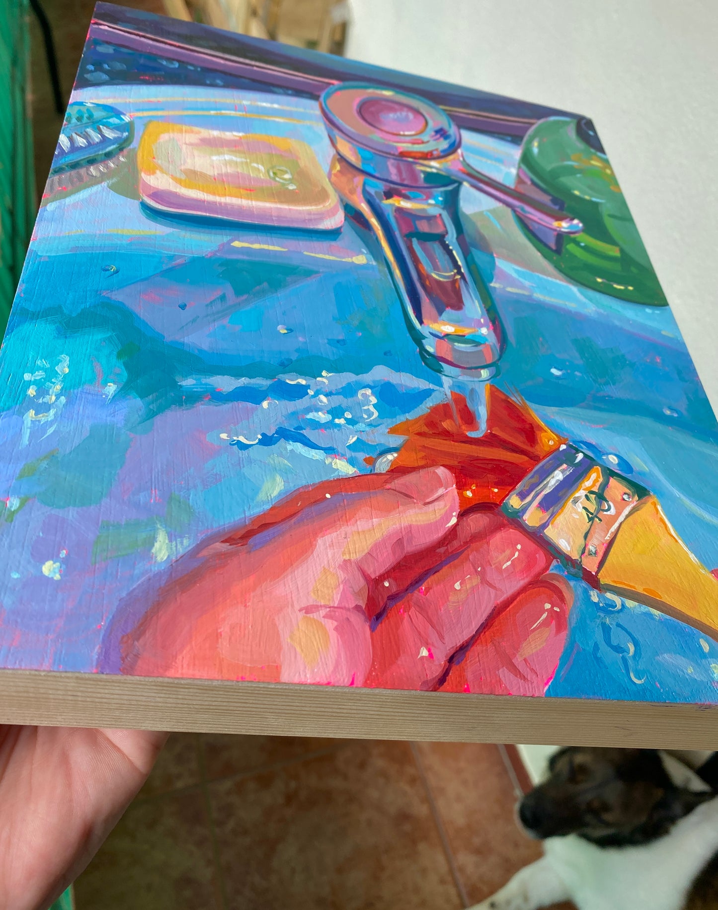 Pinceles de limpieza II Pintura al Óleo