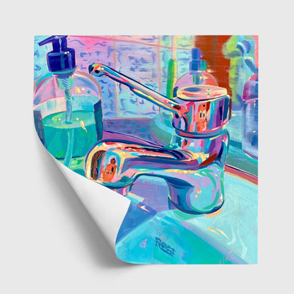 Bath Tap III - Oil painting Print