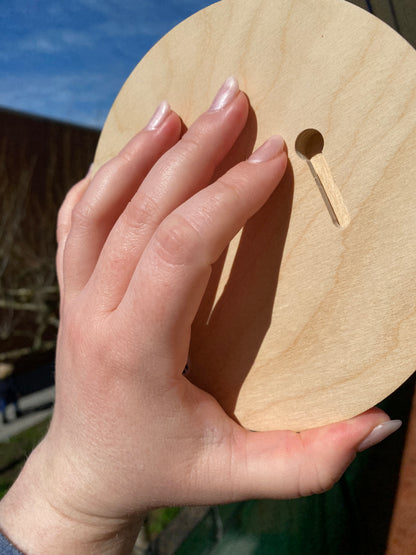 Rainbow Donut on Round - Original Oil Painting - Circular Food Art - 6 inches