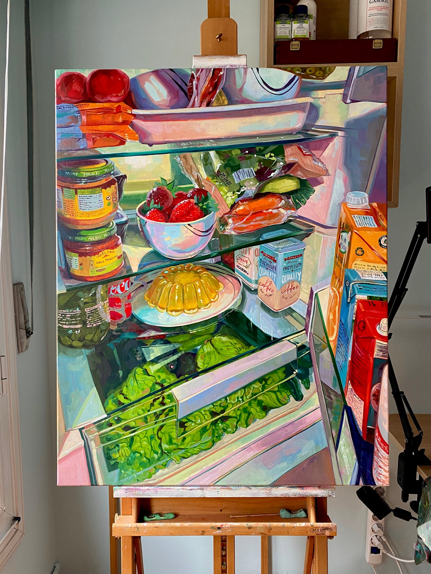 Fridge Universe Oil Painting | Large Scale Fine Art | Alai Ganuza