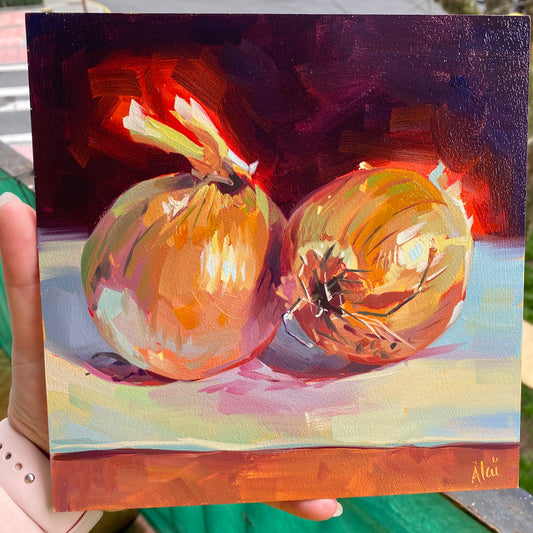 Onion couple - Original Oil Painting
