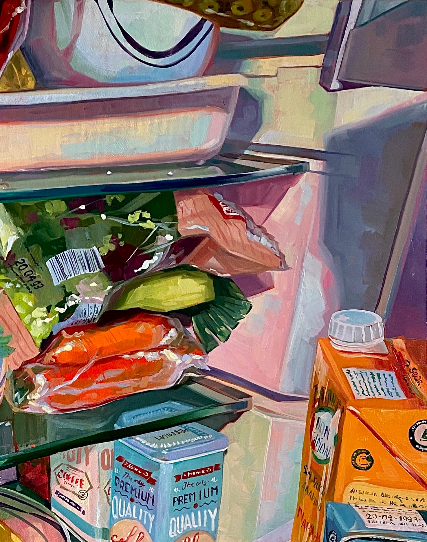 Fridge Universe Oil Painting | Large Scale Fine Art | Alai Ganuza