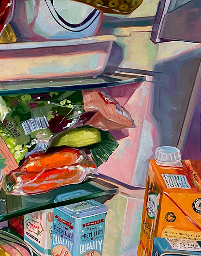 Fridge Universe Oil Painting | Large Scale Fine Art | Alai Ganuza