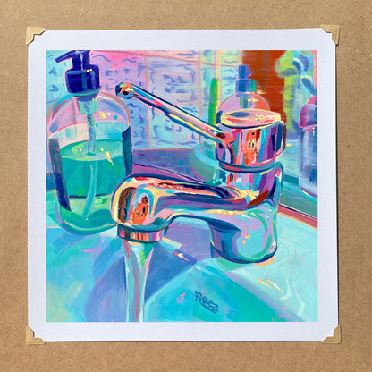 Bath Tap III - Oil painting Print