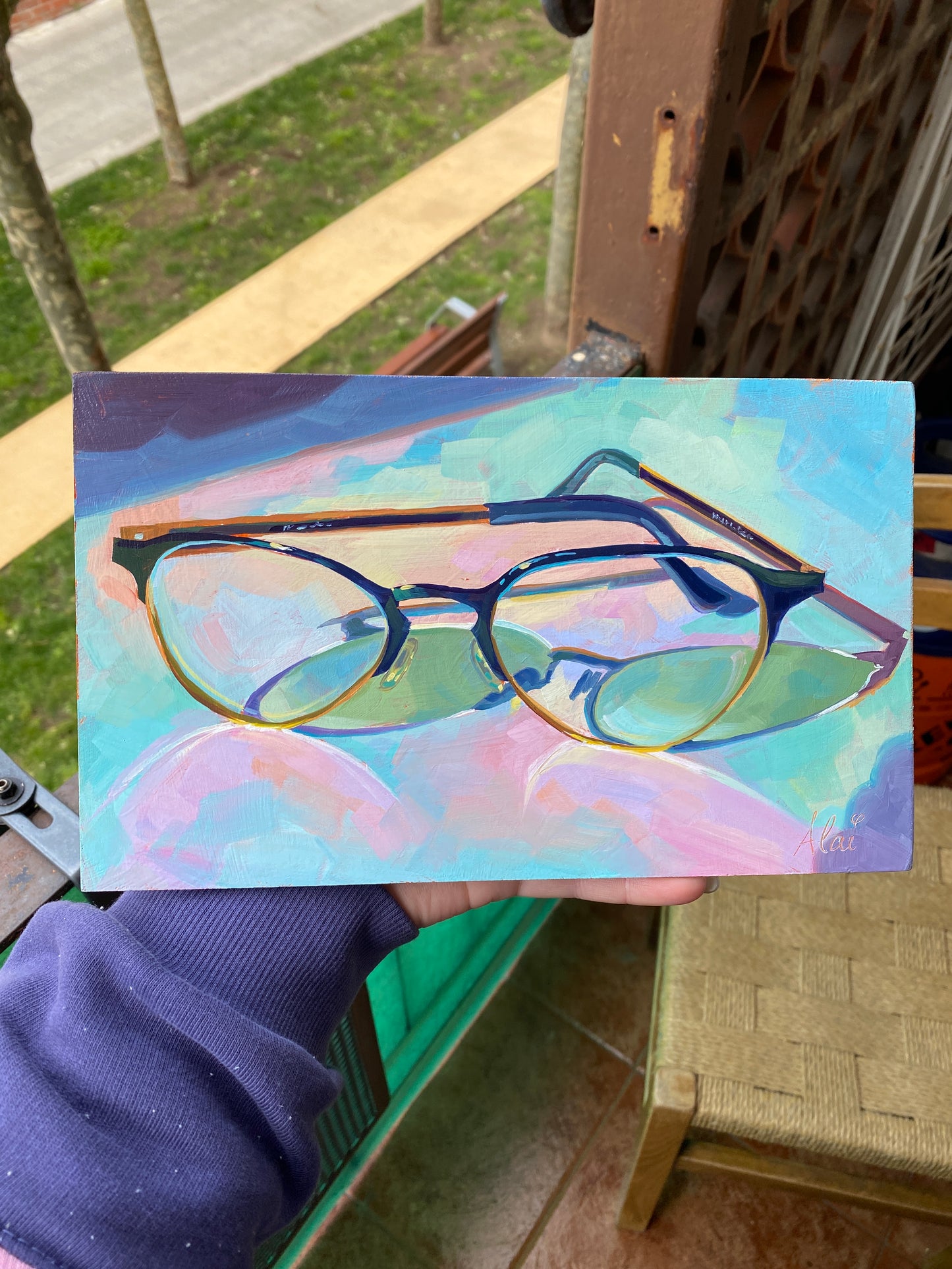 Gafas III Pintura Al Óleo