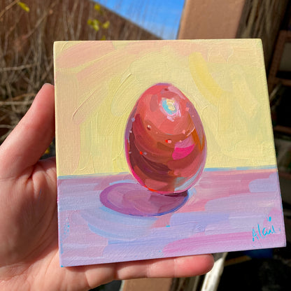 Egguilibrium - Pintura al óleo original